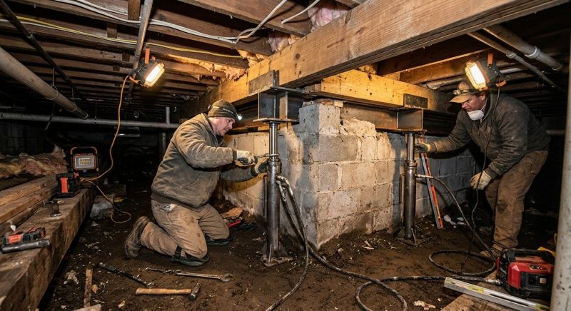 Basement Foundation Repair in Old Lyme, CT