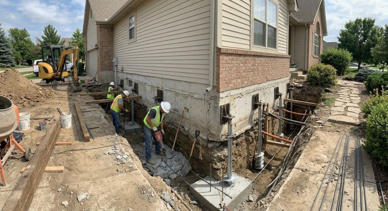Basement Underpinning in Mystic, CT