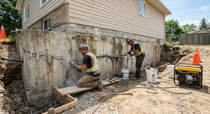 Concrete Foundation Repair in Bradford, RI