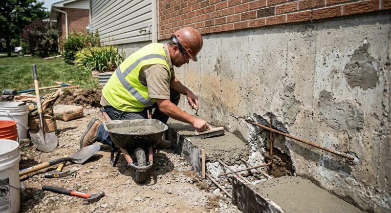 Concrete Foundation Repair in Quaker Hill, CT
