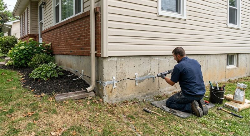 Cracked Foundation Repair in New London, CT