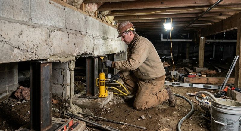 Crawlspace Foundation Repair in Exeter, RI
