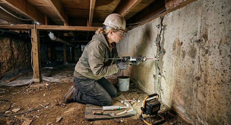 Crawlspace Repair in Mystic, CT