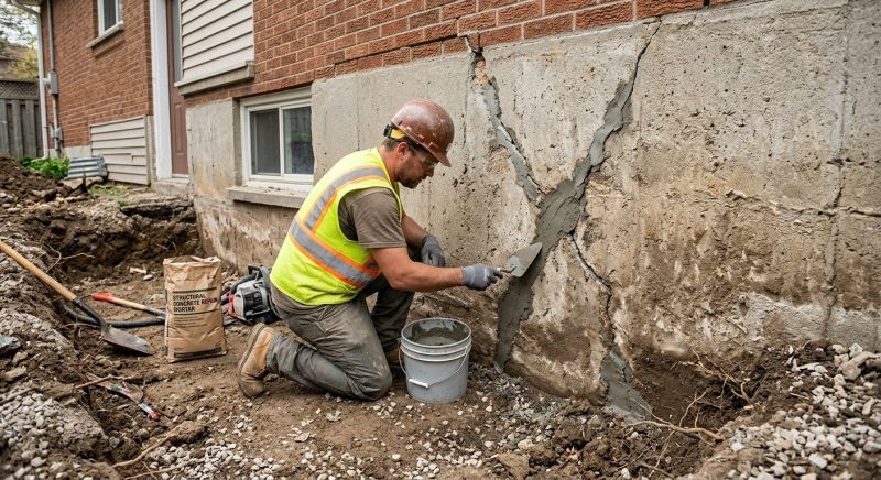 Foundation Crack Repair in Preston, CT