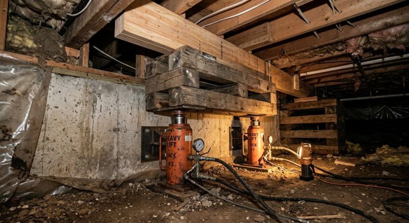 Foundation Jacking in Charlestown, RI