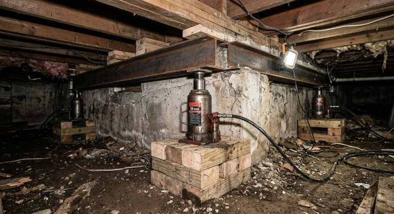 Foundation Jacking in Gales Ferry, CT