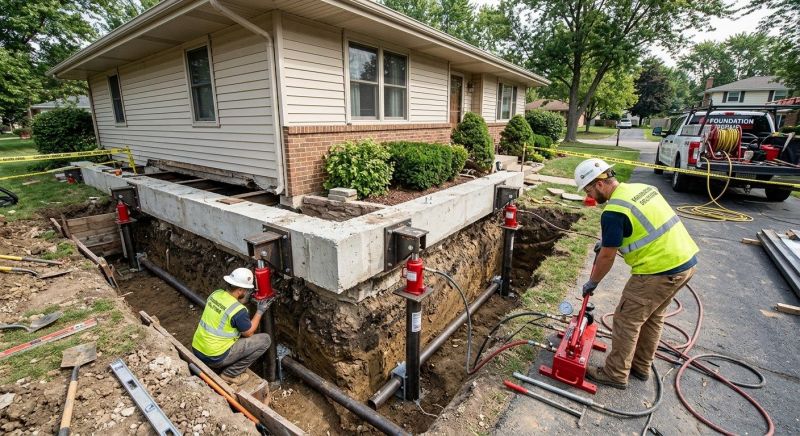 Foundation Jacking in Salem, CT