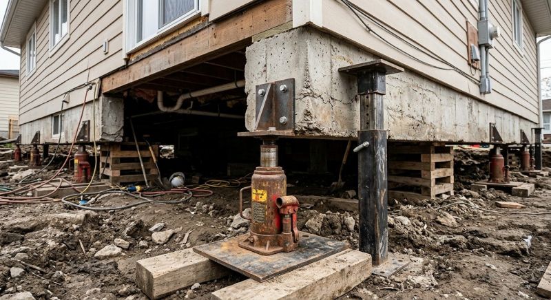 Foundation Lifting in Exeter, RI