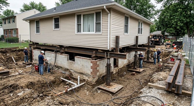 Foundation Lifting in Quaker Hill, CT
