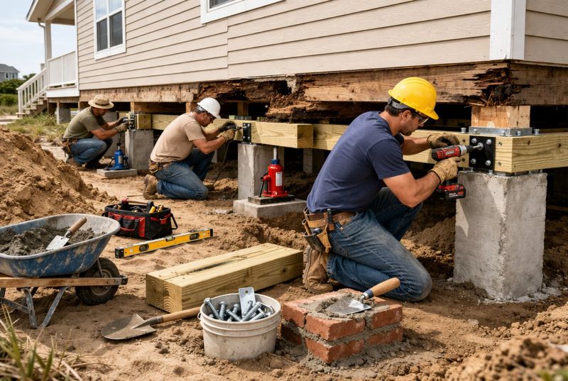 Foundation Raising in Old Lyme, CT