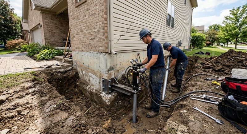 Foundation Settlement Repair in Mystic, CT