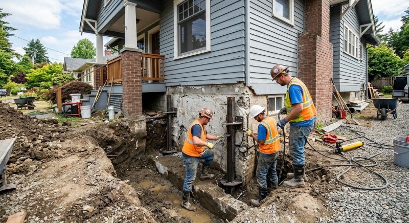 Foundation Stabilizing in Gales Ferry, CT