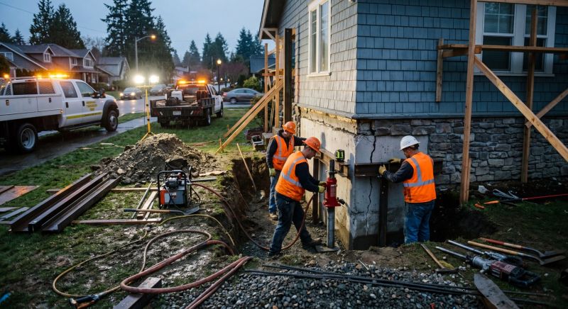 Foundation Stabilizing in Wakefield, RI