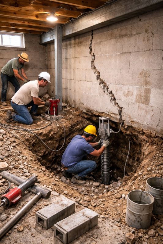 Foundation Structural Repair in Plainfield, CT
