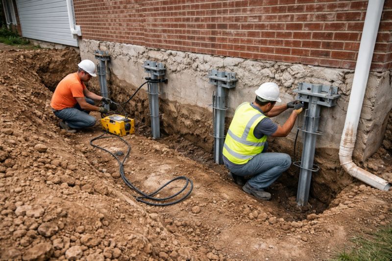 Helical Piers Installation in Mystic, CT