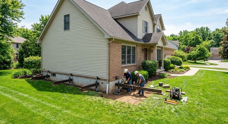 House Foundation Leveling in Mystic, CT