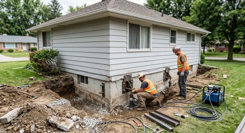 House Foundation Repair in Norwich, CT