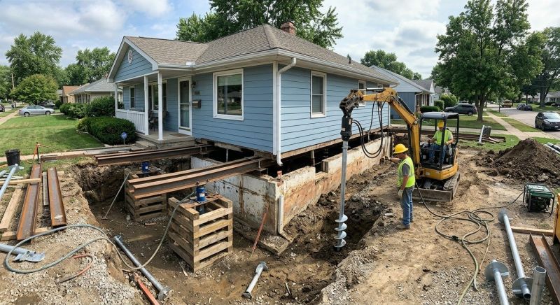 House Underpinning in Mystic, CT