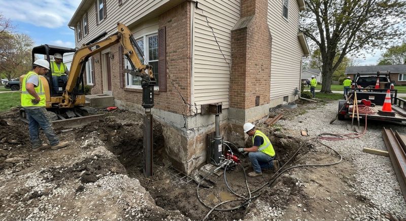 Sinking Foundation Repair in East Lyme, CT