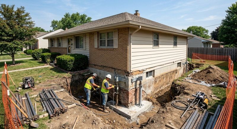 Structural Foundation Repair in Gales Ferry, CT