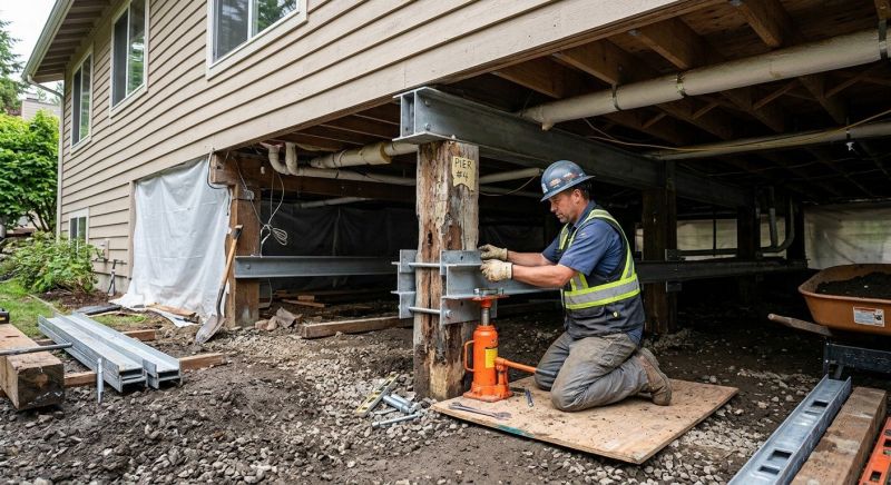 Structural Underpinning in Mystic, CT