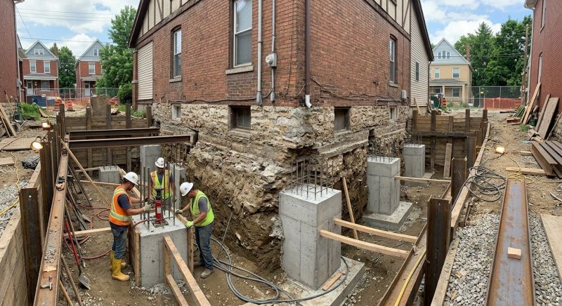 Structural Underpinning in Mystic, CT